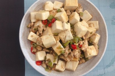 （健康轻食）双椒肉沫豆腐