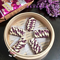 双色紫薯馒头卷的做法图解7