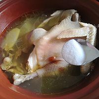 暖身黄蘑鸡汤的做法图解6