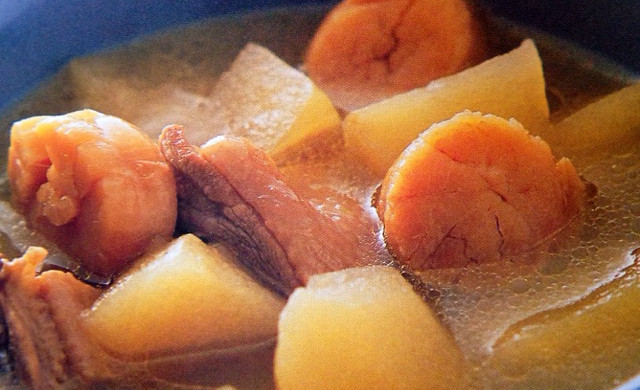 苹果干贝鸡汤（调理五脏、改善吸收）