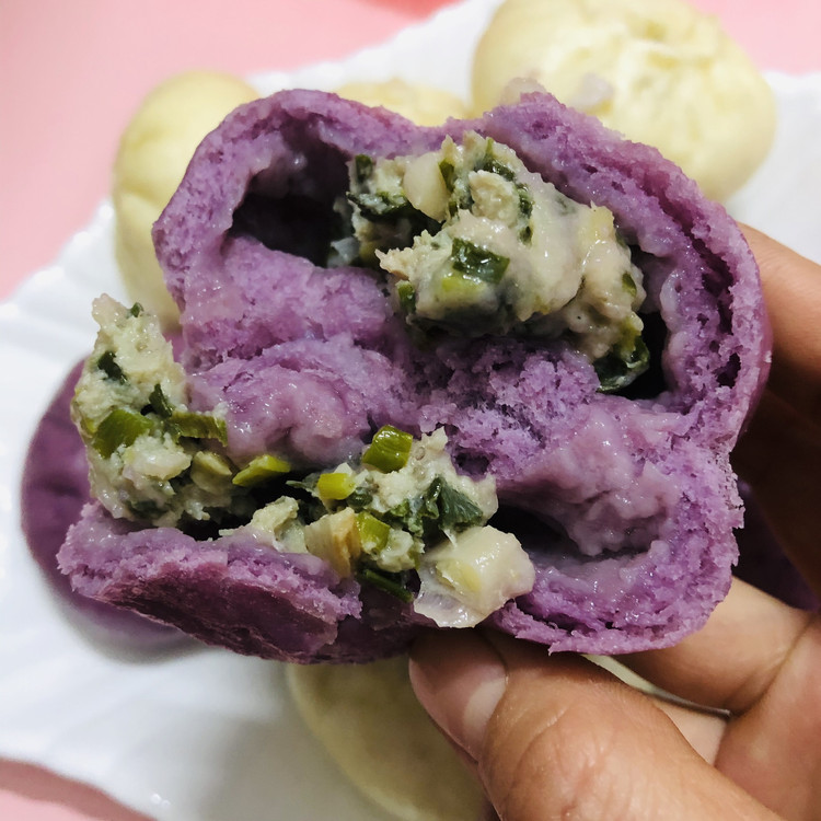 紫薯包，南瓜包的做法