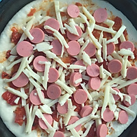 火腿培根披萨#百吉福芝士力量#的做法图解9