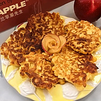 #皇后红玫瑰花式做法#苹果玉米烙的做法图解9