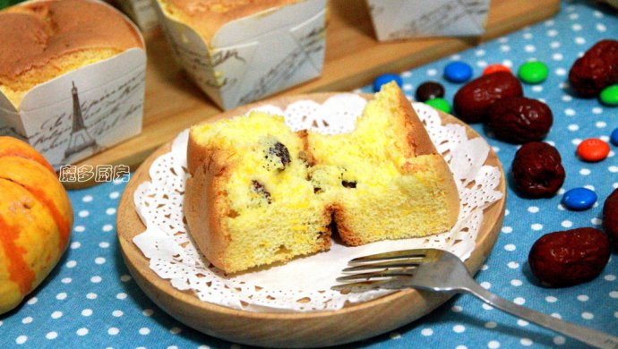 南瓜红枣戚风蛋糕—长帝焙Man CRTF32K试用