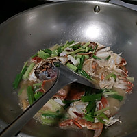 潮汕味道（半煎煮的蟹）的做法图解3