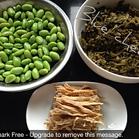 雪菜毛豆炒笋干的做法图解7
