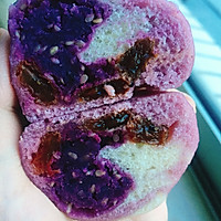 双色紫薯包（芝麻紫薯陷）的做法图解22