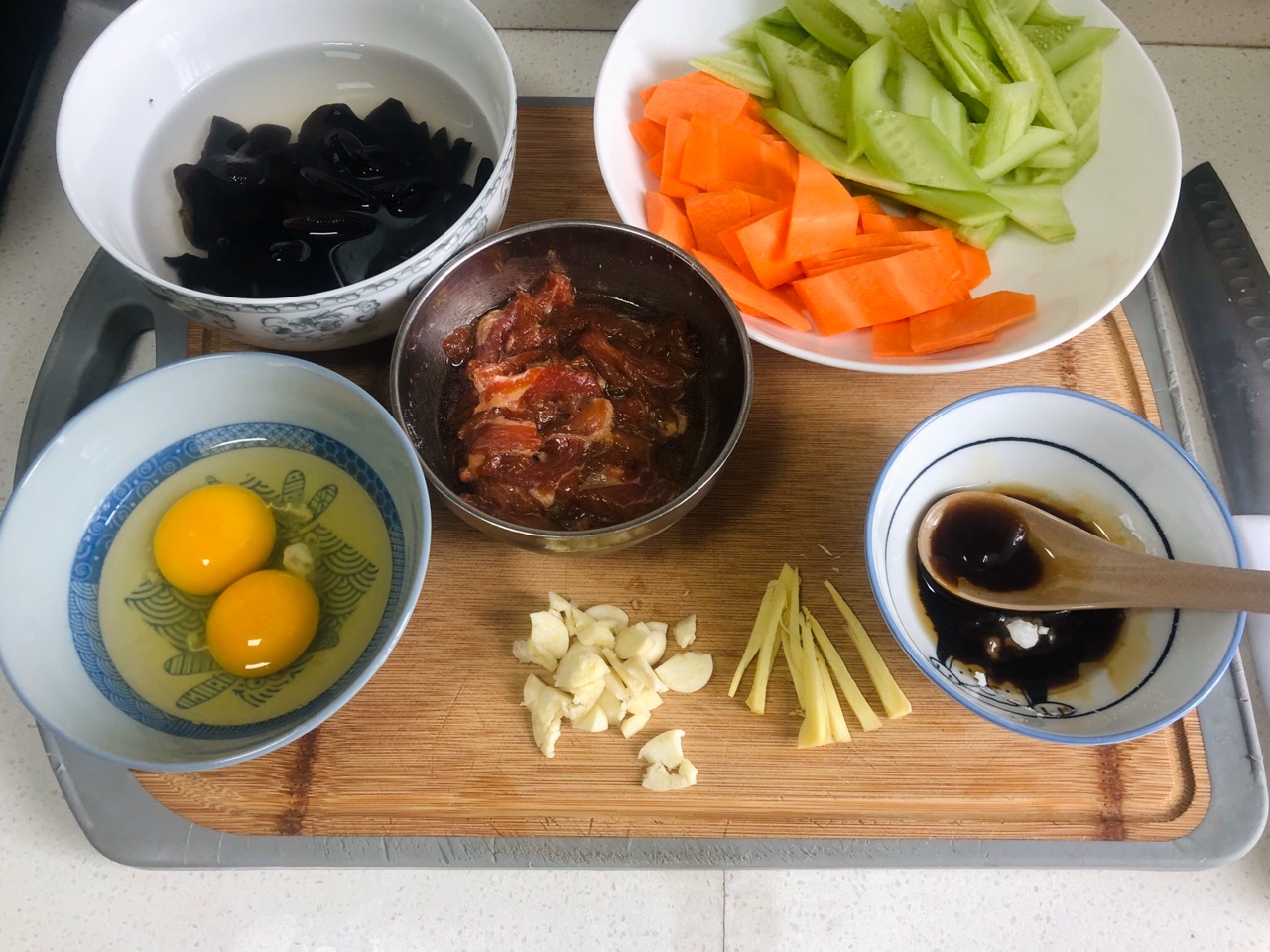 家常菜—木须肉的做法图解2