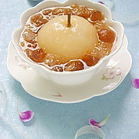 蒸一碗甜羹让你面若桃花，桃胶皂角米炖梨的做法图解10