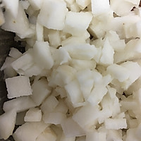 咸蛋蒸马蹄肉饼的做法图解2