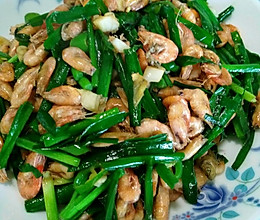 河虾炒韭菜的做法