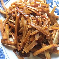 茭白炒香干的做法图解4
