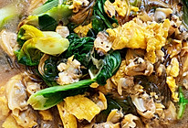蛤蜊肉小白菜的做法