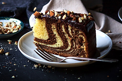 【不藏私食谱：斑马蛋糕】无难度！快手蛋糕