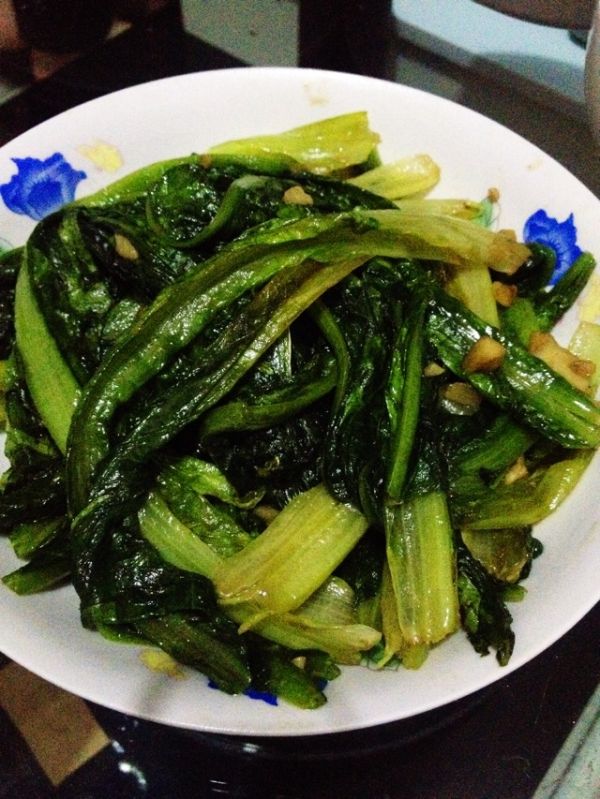 炝锅油麦菜