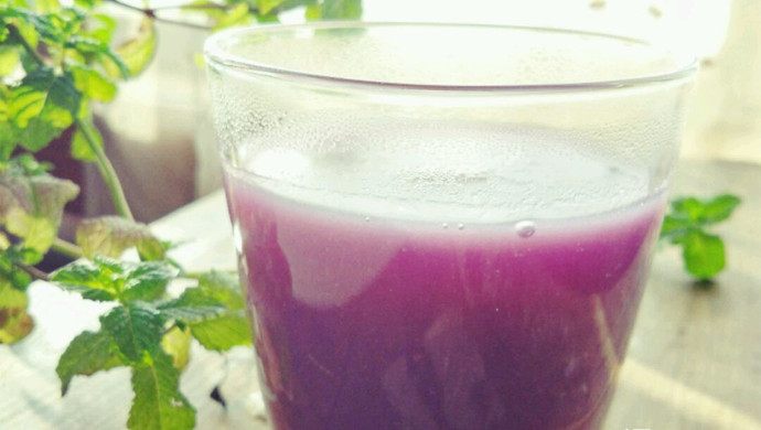 紫薯银耳莲子汤（豆浆机版）