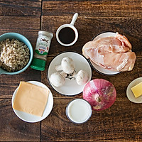 减脂奶香蘑菇炖荞麦饭的做法图解1
