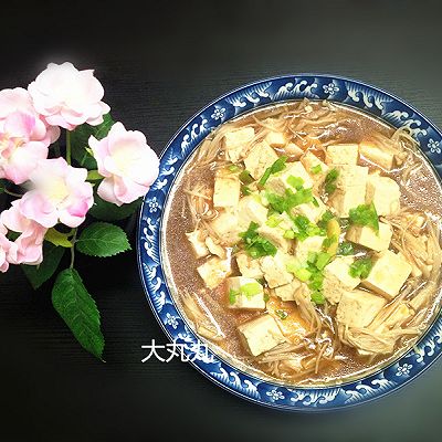 金针菇烧豆腐