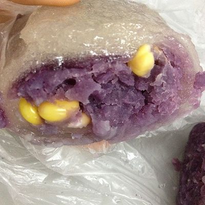 水晶卷～西米玉米紫薯卷