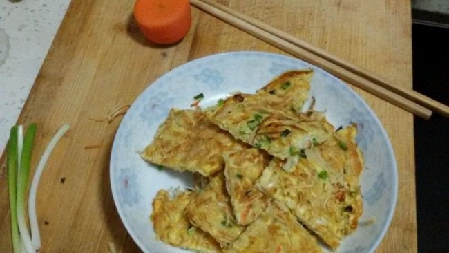 鸡蛋面条饼的做法