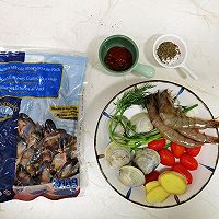 茴香贻贝海鲜汤的做法图解2