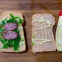 #丘比三明治#营养早餐肉松三明治的做法图解5