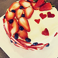 超级简单美腻的生日蛋糕，情人节蛋糕。解决各种抹面困难！的做法图解4