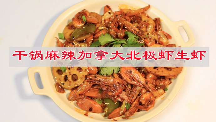 瞬间秒杀味觉的干锅麻辣加拿大北极虾生虾