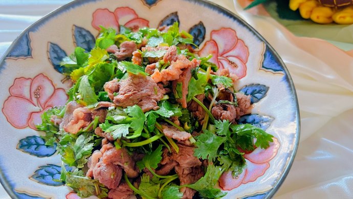 网红爆款香菜拌牛肉