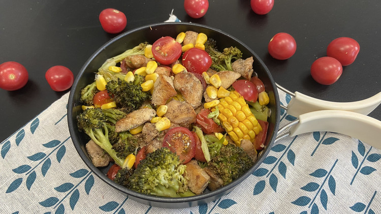 时蔬鸡肉烧烤大拼盘的做法