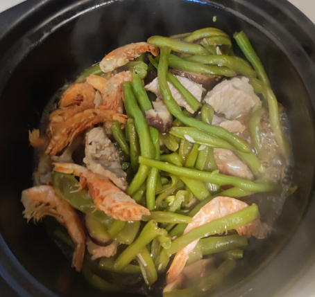 砂锅猪肉焖豆角-孕妇快手菜的做法