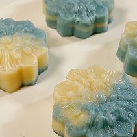 蝶豆花枣泥夹心马蹄糕 / 奶蓝红枣糕的做法图解17