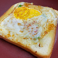 超快手早餐——芝士鸡蛋吐司的做法图解7