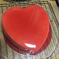红心镜面蛋糕-结婚6周年的做法图解23