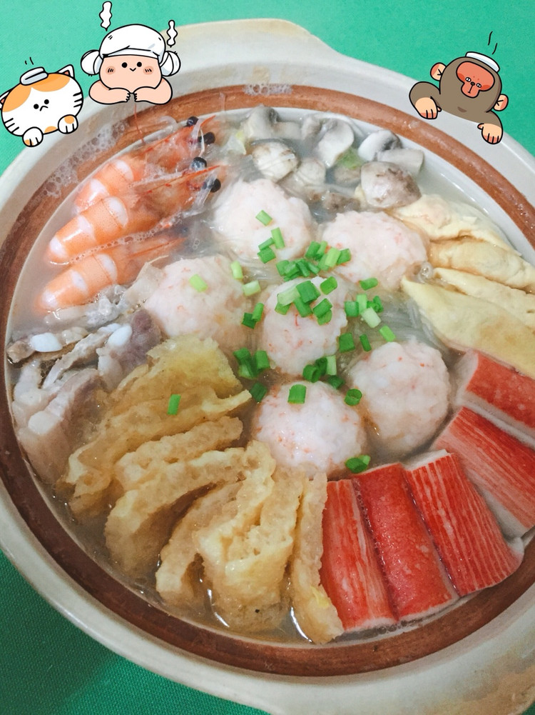 什锦砂锅的做法
