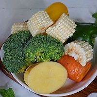 夏天的开胃菜：热狗烤果蔬的做法图解3