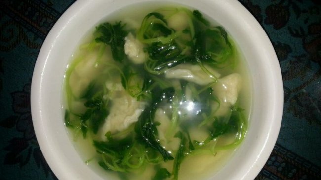 青菜疙瘩汤的做法