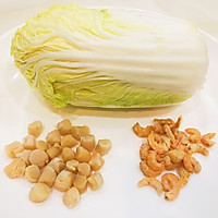 瑶柱虾米清甜白菜汤的做法图解1