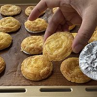 #2021创意料理组——创意“食”光#蛋挞皮拿破仑酥的做法图解2