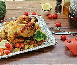 COUSS（卡士）烤箱CO-750A食谱之柠香蜜汁烤全鸡的做法