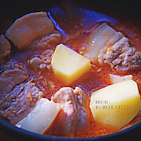 韩式五花肉锅#太太乐鲜鸡汁蒸鸡原汤#的做法图解7