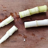 打小爱吃最鲜美——肉丝鞭笋毛豆 （家乐浓汤宝）的做法图解3