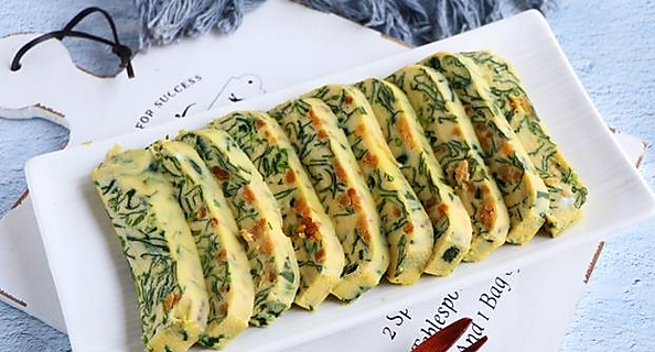 菠菜鸡蛋糕