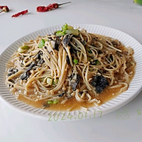 葱辣肉卷金针菇的做法图解7