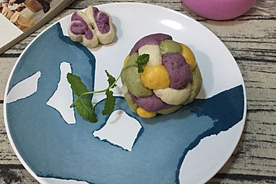 花式紫薯馒头（具体和面方法）
