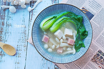 清甜低脂的豆腐菌汤