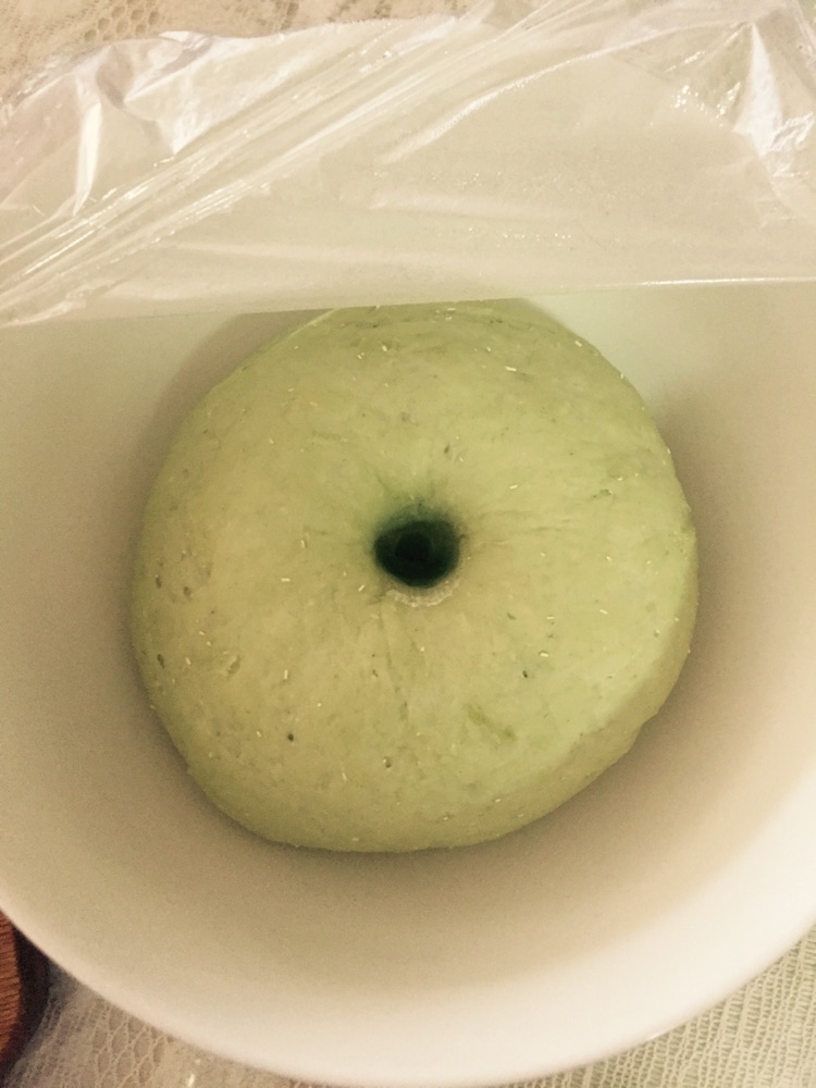 抹茶豆沙六方烧的做法图解3