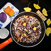 蔬菜丁芝士紫米饭的做法图解7
