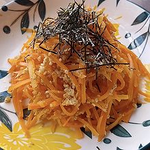 白芝麻清爽日式胡萝卜，菠菜(3分钟)5