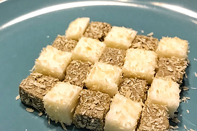 双拼抹茶牛奶小方